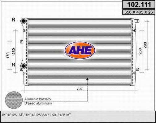 AHE 102111 Радиатор охлаждения двигателя