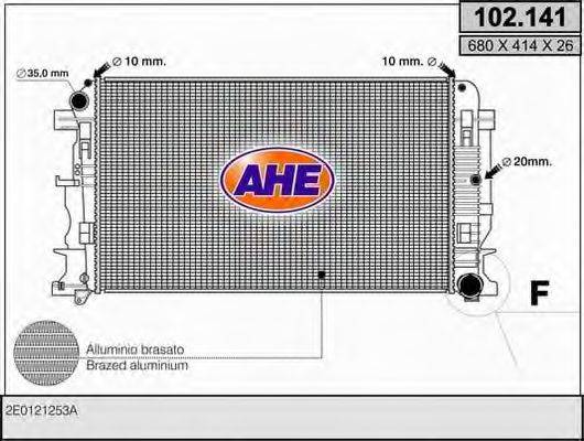 Радиатор охлаждения двигателя AHE 102.141