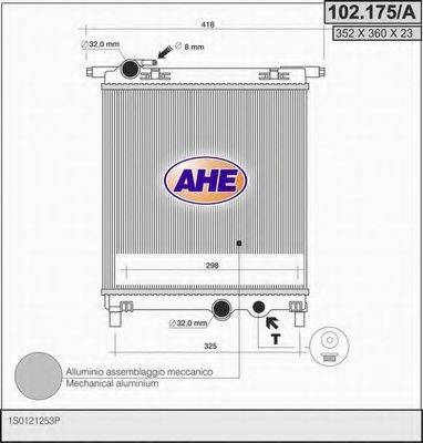 Радиатор охлаждения двигателя AHE 102.175/A