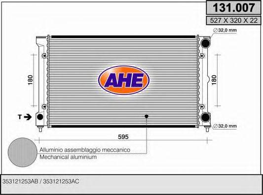 AHE 131007 Радиатор охлаждения двигателя