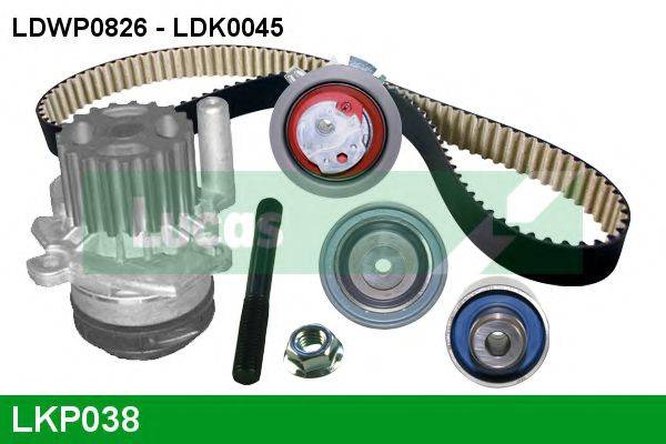 Водяний насос + комплект зубчастого ременя LUCAS ENGINE DRIVE LKP038