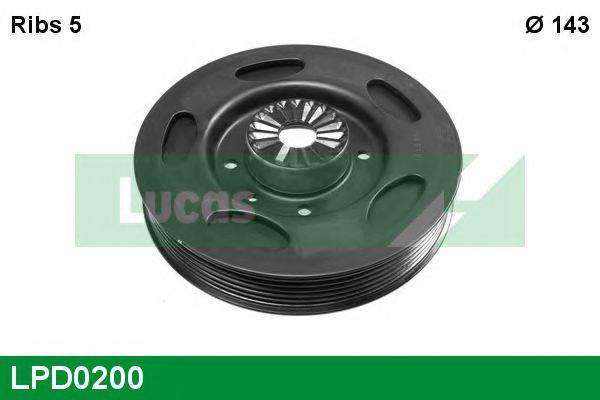 LUCAS ENGINE DRIVE LPD0200 Ремінний шків, колінчастий вал