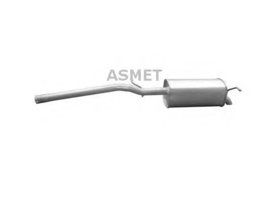 ASMET 03107 Глушник вихлопних газів кінцевий