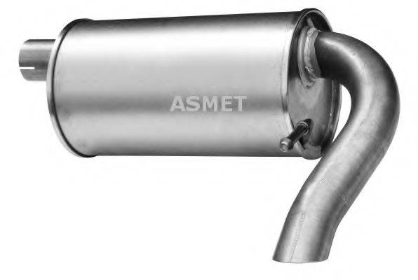 ASMET 07174 Глушник вихлопних газів кінцевий