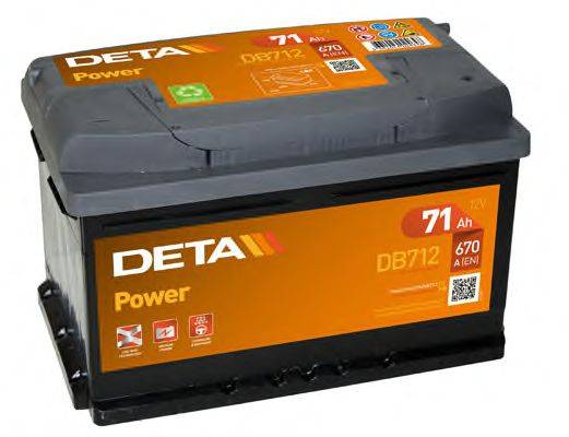 DETA DB712 Аккумулятор автомобильный (АКБ)