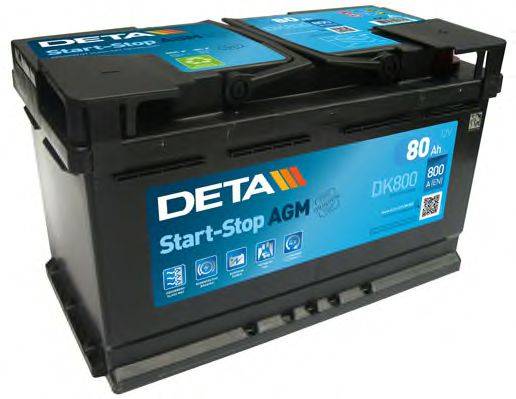 Аккумулятор автомобильный (АКБ) DETA DK800