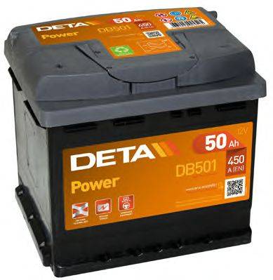 Стартерна акумуляторна батарея; Стартерна акумуляторна батарея DETA DB501