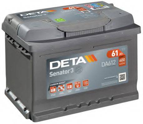 Стартерна акумуляторна батарея; Стартерна акумуляторна батарея DETA DA612