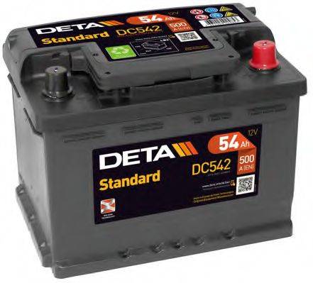 Стартерна акумуляторна батарея; Стартерна акумуляторна батарея DETA DC542