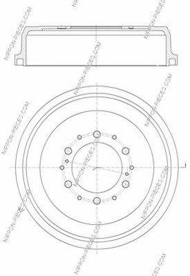 NPS T340A07 Тормозной барабан