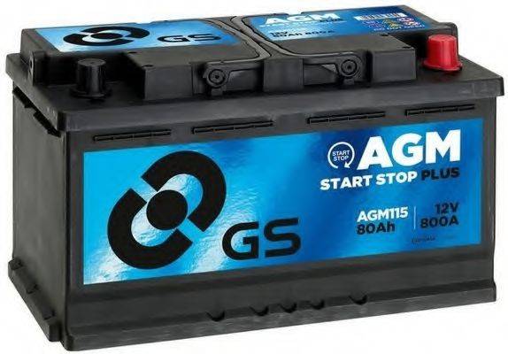 Аккумулятор автомобильный (АКБ) GS AGM115
