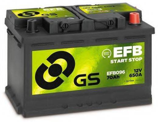 Стартерна акумуляторна батарея GS EFB096