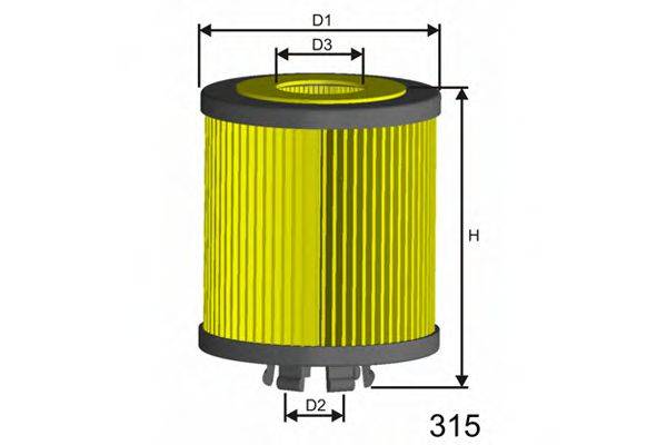 MISFAT L115 Фильтр масляный ДВС 