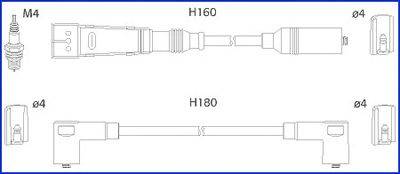 HITACHI 134705 Комплект дротів запалення