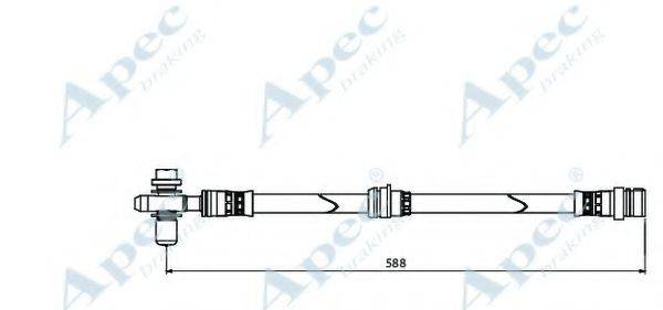 Тормозной шланг APEC BRAKING HOS3895