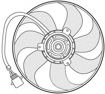 Вентилятор системы охлаждения двигателя CTR 1209653