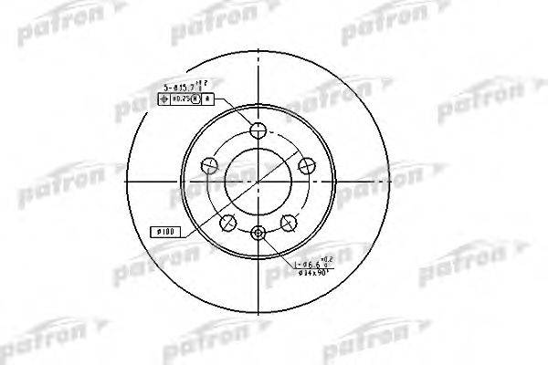 Тормозной диск PATRON PBD2803