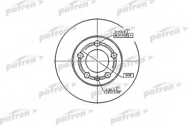 Тормозной диск PATRON PBD4253
