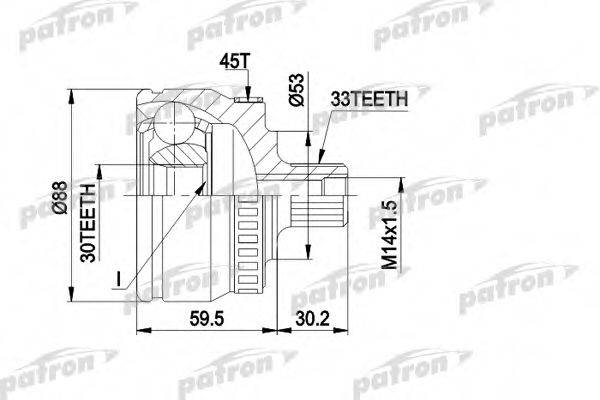 PATRON PCV1239 ШРУС с пыльником