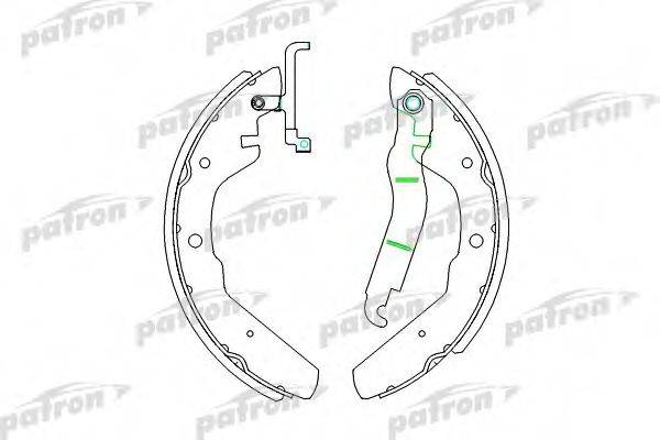 Комплект гальмівних колодок PATRON PSP174