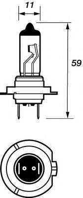 MOTAQUIP VBU499 Лампа розжарювання, фара далекого світла; Лампа розжарювання, основна фара; Лампа розжарювання, протитуманна фара; Лампа розжарювання, фара з авт. системою стабілізації