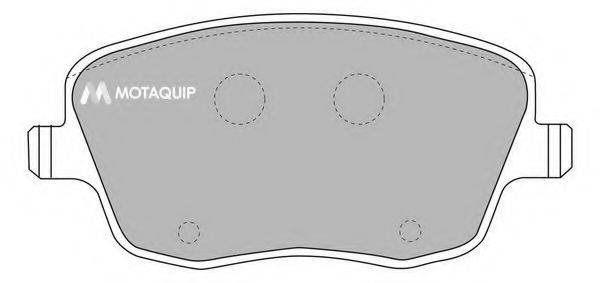Комплект гальмівних колодок, дискове гальмо MOTAQUIP LVXL1098