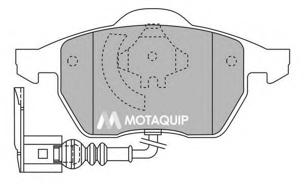 Комплект гальмівних колодок, дискове гальмо MOTAQUIP LVXL1125