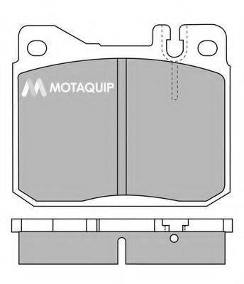 MOTAQUIP LVXL372 Комплект гальмівних колодок, дискове гальмо