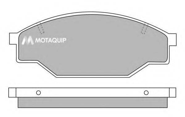 Комплект гальмівних колодок, дискове гальмо MOTAQUIP LVXL457