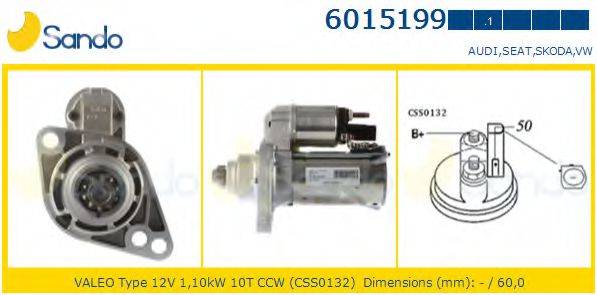 Стартер SANDO 6015199.1