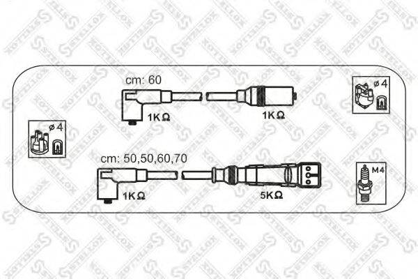 Комплект проводов зажигания STELLOX 10-38096-SX