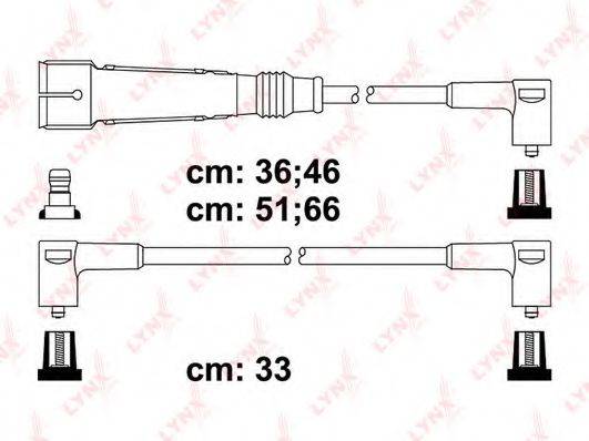 Комплект проводов зажигания LYNXAUTO SPC8027