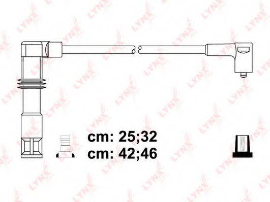 Комплект дротів запалення LYNXAUTO SPC8028