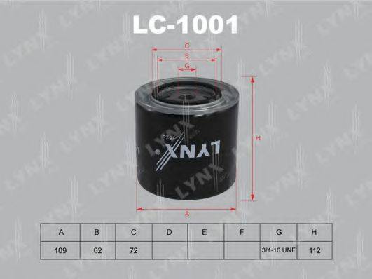 Масляний фільтр LYNXAUTO LC-1001