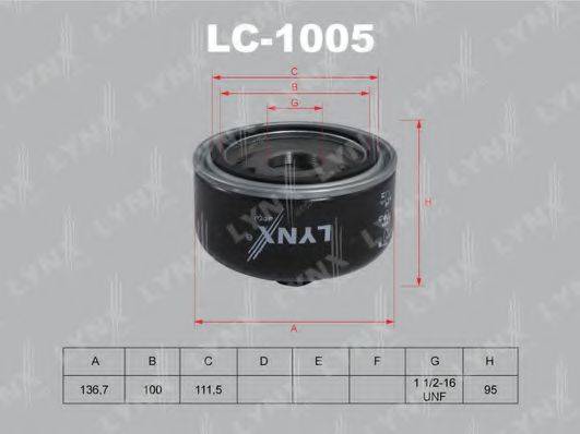 Масляний фільтр LYNXAUTO LC-1005