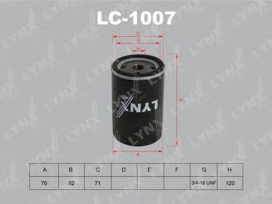 Масляний фільтр LYNXAUTO LC-1007