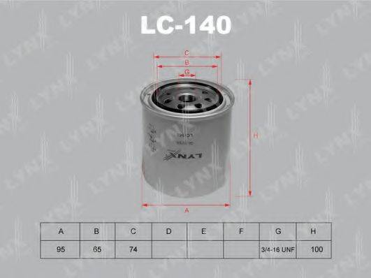 Масляний фільтр LYNXAUTO LC-140