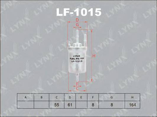 LYNXAUTO LF1015 Топливный фильтр