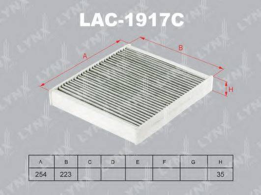 Фільтр, повітря у внутрішньому просторі LYNXAUTO LAC-1917C