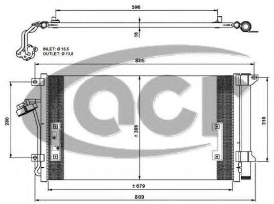 ACR 300686 Конденсатор кондиционера
