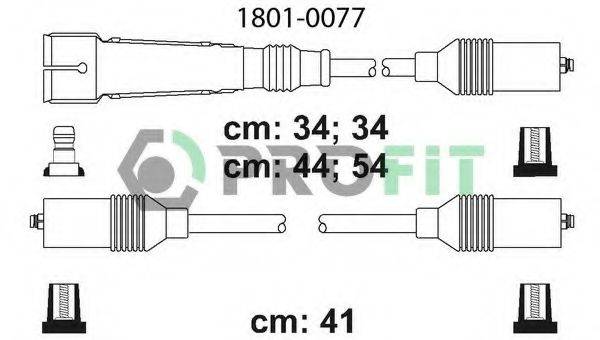 Комплект дротів запалення PROFIT 1801-0077