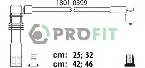 Комплект дротів запалення PROFIT 1801-0399