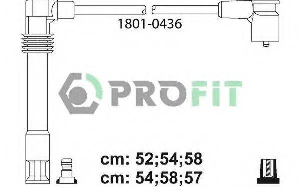 Комплект дротів запалення PROFIT 1801-0436