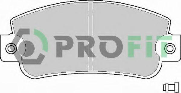 Комплект гальмівних колодок, дискове гальмо PROFIT 5000-0346