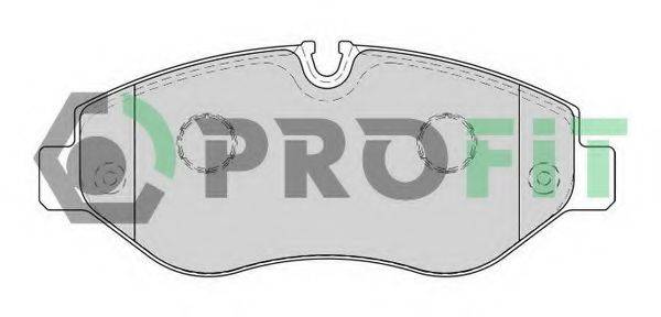 Комплект гальмівних колодок, дискове гальмо PROFIT 5000-1778