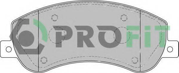 Комплект гальмівних колодок, дискове гальмо PROFIT 5000-1928