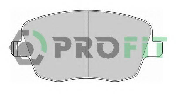 Комплект гальмівних колодок, дискове гальмо PROFIT 5000-1419