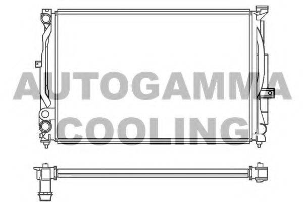 AUTOGAMMA 100062 Радиатор охлаждения двигателя