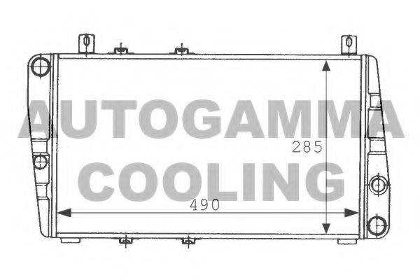 Радиатор охлаждения двигателя AUTOGAMMA 100967