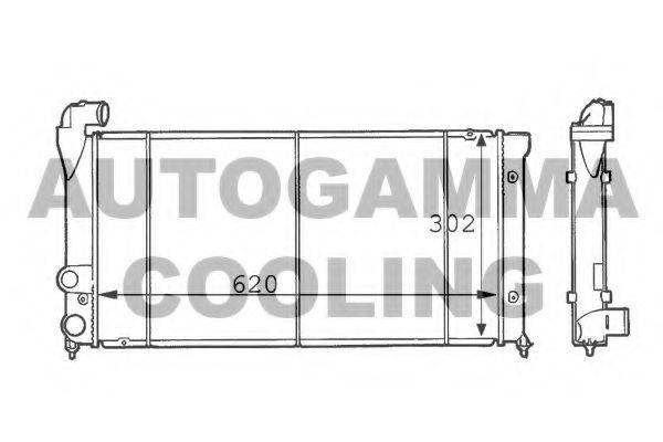 AUTOGAMMA 101036 Радіатор, охолодження двигуна